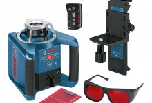 Bosch GRL 300HV Professional + LR1 + WM4 + RC1 – Rotary Laser Set