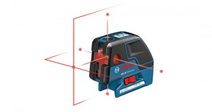 Bosch Introduces Multi-Use GCL 25 Five-Point Laser with Cross-Line