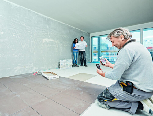 Leica Disto D2 iphone area tiler
