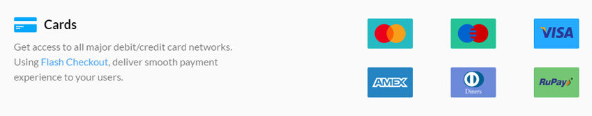 Credit/Debit Cards Flash Checkout